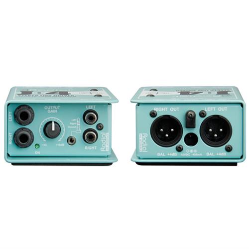 Radial J+4 - Active -10dB to +4dB stereo line driver with transformer isolated inputs  