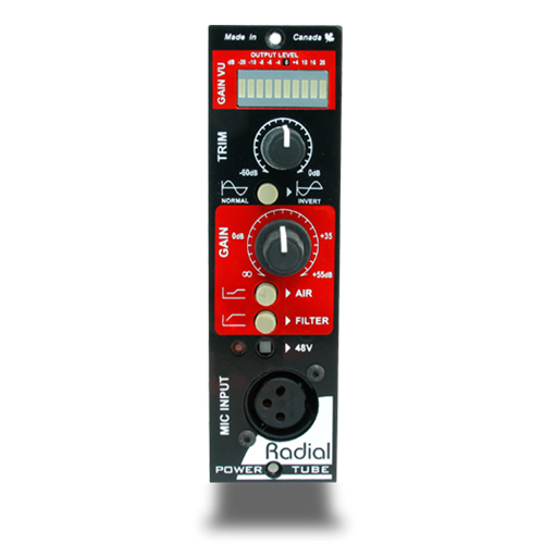 Radial POWERTUBE 500 - Tube preamp, 100% discrete class-A with Jensen transformer 