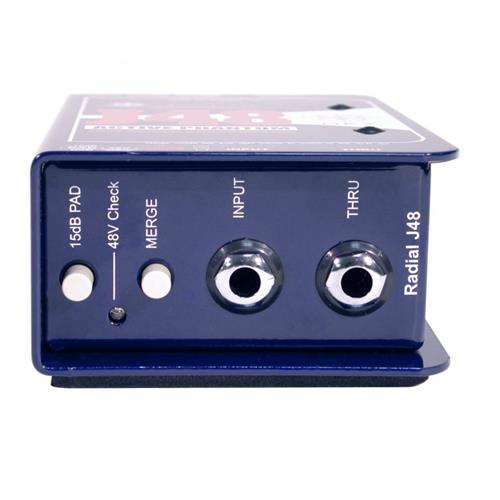 Radial J48 - Active 48V phantom powered direct box with digital switching supply 
