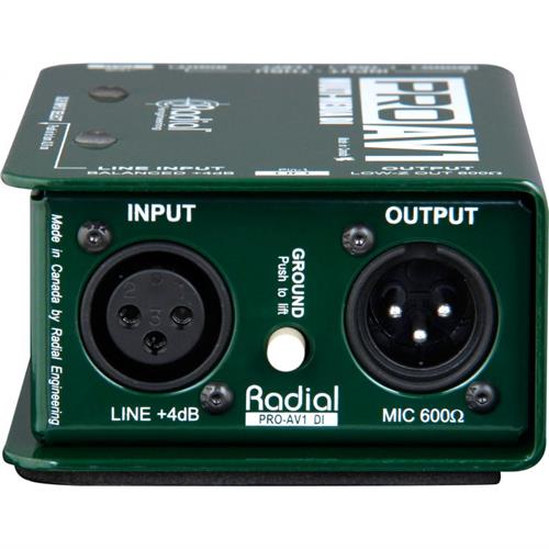 Radial PROAV1 - Passive 1 channel multimedia DI with RCA, 3.5mm, XLR, 1/4